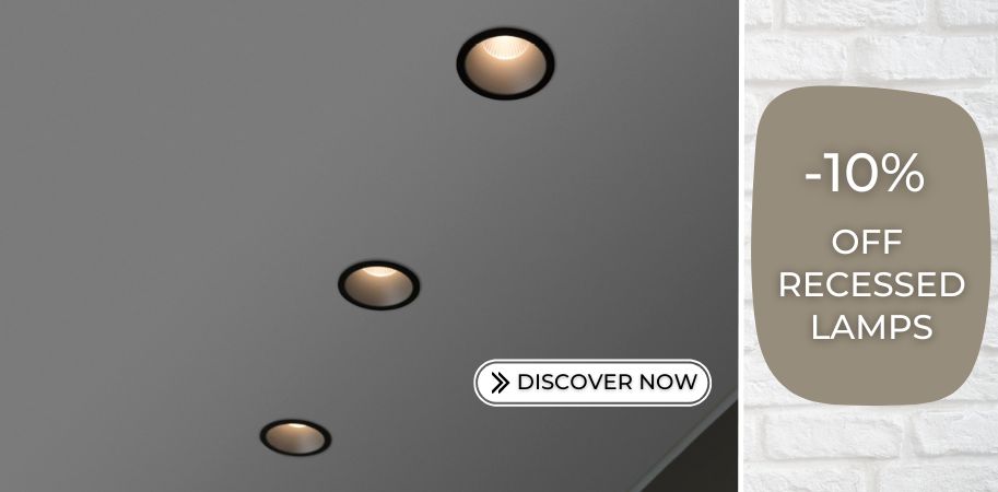 -10% recessed lamps